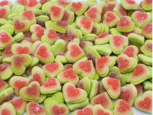 RAVAZZI Мармелад HALAL "Сердце 3-цветное" со вкусом арбуза" кислое 7,5гр 1кг