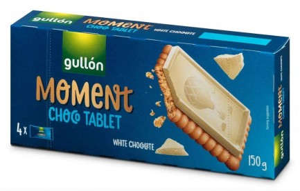Печенье Moment с белым шоколадом 150 гр /Gullon/ Испания