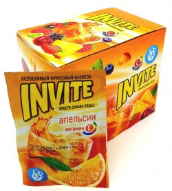 Растворимый напиток "Invite" Апельсин 9гр х 24шт