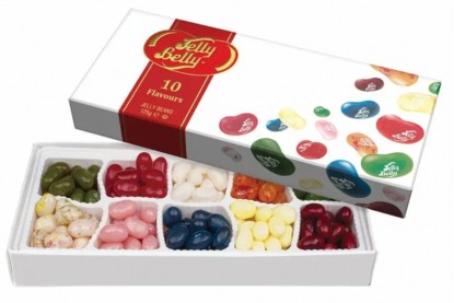 Драже жевательное "Ассорти 10 вкусов" 125гр х 12шт (карт.коробка) /Jelly Belly/