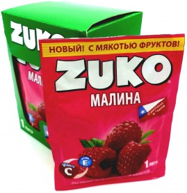 Растворимый напиток "ZUKO" Малина 20гр х 12шт