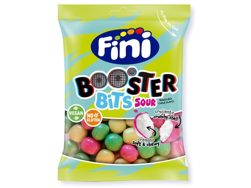 FINI Жевательные конфеты VEGAN/ HALAL "BOOSTER" со вкусом клубники, малины 90гр